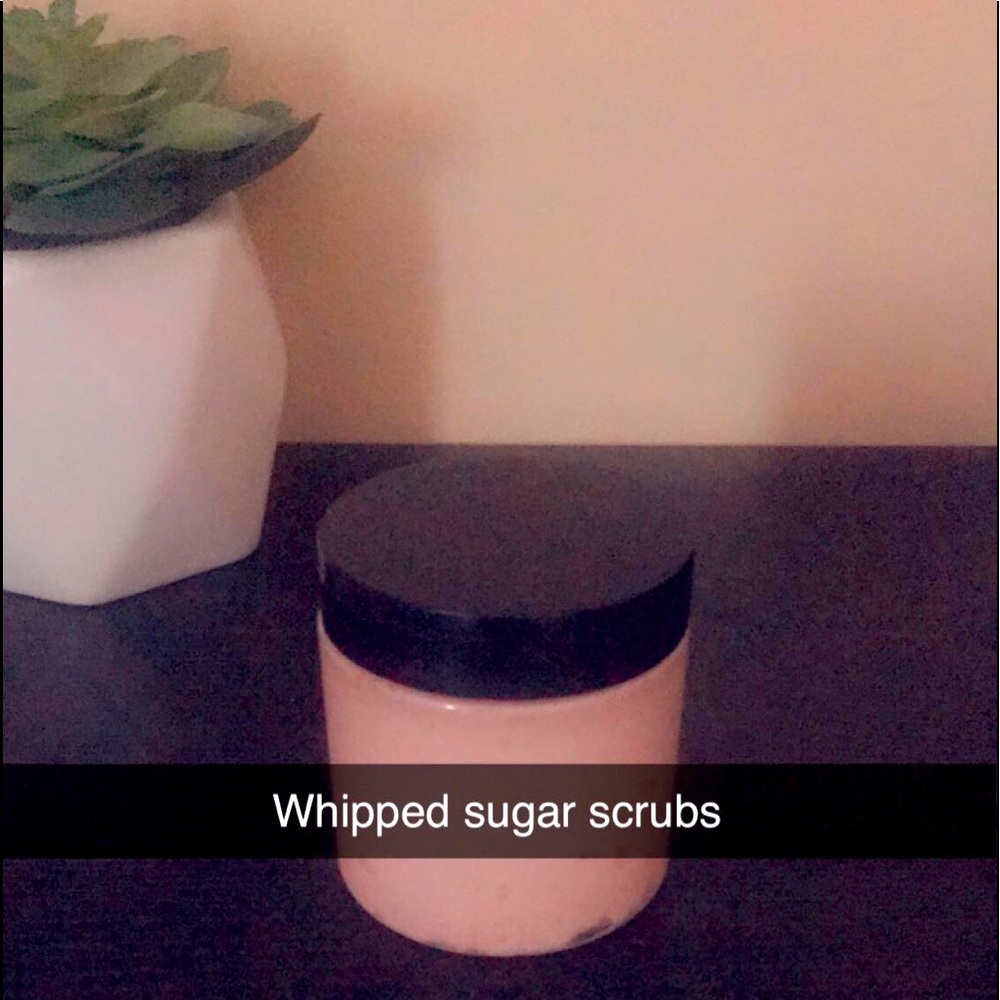 Whipped sugar scrub